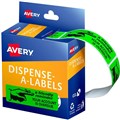 LABEL AVERY 937261 MESSAGE LABELS  FRIENDLY NOTICE  19MM X 64MM BOX 125PK FLUORO GREEN