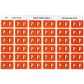 LABEL AVERY SIDE TAB COLOUR CODE LATERAL FILING 25MM X 38MM 43316  P  DARK ORANGE 180PK