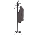 COAT RACK JASTEK 8 HOOK BLACK