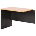YS DESIGN OXLEY RETURN 900 X 600 X 730MM BEECH IRONSTONE