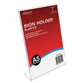 DEFLECTO 47501 SIGN AND DOCUMENT HOLDER A5 PORTRAIT SLANTED 148MMX 210MM X 50MM