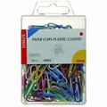 PAPER CLIPS PAPERCLIP ESSELTE PLASTIC COATED 28MM 200PK