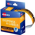 LABEL AVERY 937259 MESSAGE LABELS URGENT ACTION 19MM X 64MM 125PK 