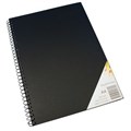 VISUAL ARTS DIARY QUILL 110GSM 120 PAGE A4 PP BLACK