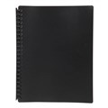 DISPLAY BOOK A4 REFILLABLE 20 POCKET BLACK