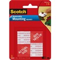 TAPE MOUNTING SQUARES REMOVABLE 3M SCOTCH 108 70005087054 25MM X  25MM 16PK
