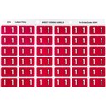 LABEL AVERY SIDE TAB COLOUR CODE LATERAL FILING 43341  1 MAGENTA 180PK
