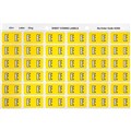 LABEL AVERY SIDE TAB COLOUR CODE LATERAL FILING 25MM X 38MM 43305  E  YELLOW 180PK