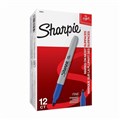 PERMANENT MARKER SHARPIE S30063 FINE POINT 1MM BULLET NIB BLUE EACH1 PACK12