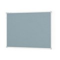 QUARTET PENRITE FELT BULLETIN BOARD 1200MM X 900MM GREY