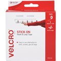 VELCRO BRAND STRIP HOOK AND LOOP TAPE FASTENER 20MM X 18M DISPENSER PACK WHITE