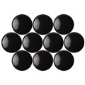 QUARTET MAGNETIC BUTTONS 20MM BLACK 