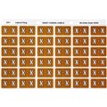 LABEL AVERY SIDE TAB COLOUR CODE LATERAL FILING 25MM X 38MM 43324  X  MUSTARD 180PK