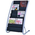 BROCHURE STAND ALBA FLOOR BROCHURE HOLDER STAND DOUBLE 8 TIER