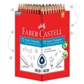 FABER CASTELL TRIANGULAR GRIP BLACKLEAD PENCILS HB 72PK