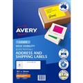 LABEL AVERY LASER ADDRESS SHIPPING 35972 L7162FO HIGH VISIBILITY LABELS 16UP FLUORO ORANGE 25PK