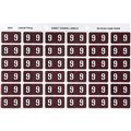 LABEL AVERY SIDE TAB COLOUR CODE LATERAL FILING 433349  9  BROWN 180PK