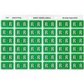 LABEL AVERY SIDE TAB COLOUR CODE LATERAL FILING 25MM X 38MM 43318  R  LIGHT GREEN 180PK 