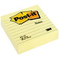 POST IT 3M 675YL LINED RULED PAD 300 SHEETS 98MM X 98MM YELLOW