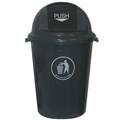 RUBBISH BIN WASTE PAPER GARBAGE ITALPLAST I457 HEAVY DUTY SWING TOP 80 LITRE 80L GREY