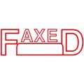 STAMP SELF INKING PRE INKED OFFICE STAMP  FAXED  WITH SPACE FOR DATE RED INK