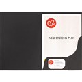 PRESENTATION FOLDER LEATHERGRAIN A4 BLACK 20PK