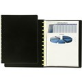 DISPLAY BOOK A4 MARBIG KWIK ZIP A4 REFILLABLE BLACK EACH1 PACK12