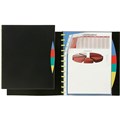DISPLAY BOOK A4 MARBIG KWIK ZIP REFILLABLE WITH DIVIDERS A4 BLACK