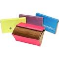 EXPANDING FILE MARBIG AZ FOOLSCAP MANILLA SUMMER COLOURS EACH1 PACK8