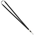 LANYARD REXEL FLAT WITH SWIVEL CLIP 9805002 220MM L X 15MM W BLACK 10PK
