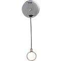 KEY HOLDER RING REXEL RETRACTABLE WITH KEYRING NYLON CORD HANGSELL EACH1 PACK6