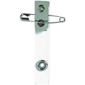 BADGE ID STRAP CLIP AND PIN REXEL CLEAR 10PK