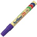 PERMANENT MARKER ARTLINE 70 15MM BULLET NIB PURPLE EACH1 PACK12