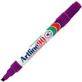 ARTLINE 90 PERMANENT MARKER 2MM5MM CHISEL NIB PURPLE EACH1 PACK12