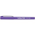 ARTLINE 200 FINELINER FINE 04MM PURPLE EACH1 PACK12
