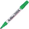 WHITEBOARD MARKER ARTLINE 500A 2MM BULLET NIB GREEN 12PK 