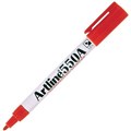 ARTLINE 550A WHITEBOARD MARKER 12MM FINE BULLET NIB ORANGE EACH1 PACK12