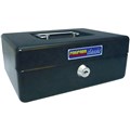 CASH BOX CLASSIC NO 8 200MM X 150MM X 80MM BLACK