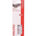 VELCRO BRAND STICKON HOOK AND LOOP DOTS 22MM WHITE 12PK