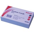 SYSTEM CARDS RULED 5 X 3 127MM X 76MM BLUE 100PK