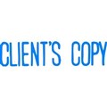 STAMP XSTAMPER SELF INKING PRE INKED 1138  CLIENTS COPY  BLUE INK