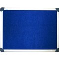 FELT PIN BOARD QUARTET PENRITE SLIMLINE BULLETIN BOARD 900MM X 600MM BLUE
