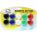 QUARTET MAGNETIC BUTTONS 30MM ASSORTED EACH10 PACK50