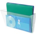 DEFLECTO 74301 WALL POCKET STACKABLE LANDSCAPE FOOLSCAP 413MMW X 178MMH X 102MMD CLEAR