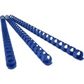 BINDING COMB 16MM PLASTIC COIL 21 RING A4 BLUE 100PK