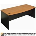 OXLEY BOW FRONT DESK 1800 X 900MM BEECH
