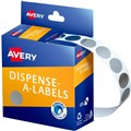 LABEL AVERY 937274 DISPENSER ROUND 14MM SILVER 500PK