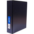 BINDER FOLDER RING BINDER INSERT PP A4 4D 50MM 400 SHEETS BLACK