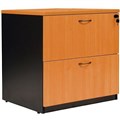 OXLEY LATERAL FILE CABINET LOCKABLE 780 X 560 X 750MM BEECHIRONSTONE