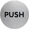 SIGN  PUSH  DURABLE PICTOGRAM SIGN PUSH 65MM STAINLESS STEEL